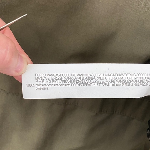 Zara Military Jacket Mens Size Medium Hooded - Picture 7 of 15